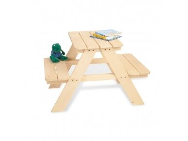Vaikiškas pikniko staliukas su suoliukais "MINI" 2