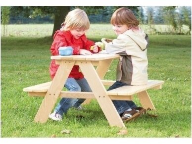 Vaikiškas stalas sujungtas su suoliukais 4